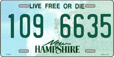 NH license plate 1096635