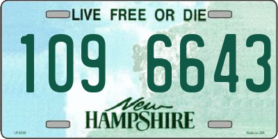 NH license plate 1096643