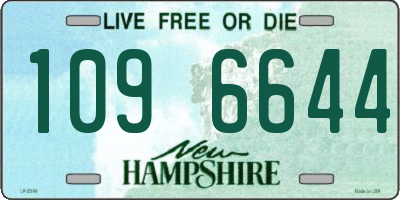 NH license plate 1096644
