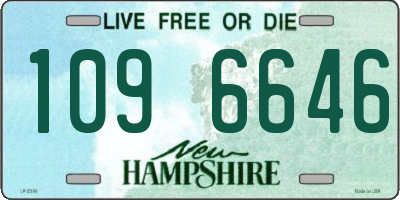 NH license plate 1096646