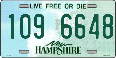 NH license plate 1096648
