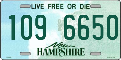 NH license plate 1096650