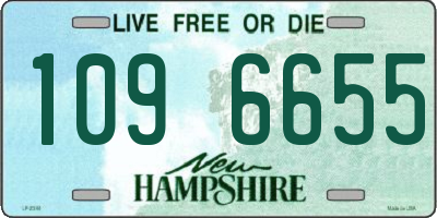 NH license plate 1096655