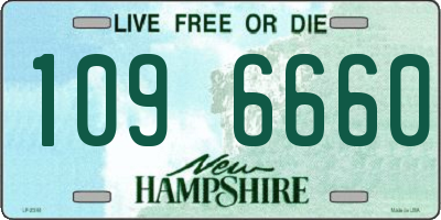 NH license plate 1096660
