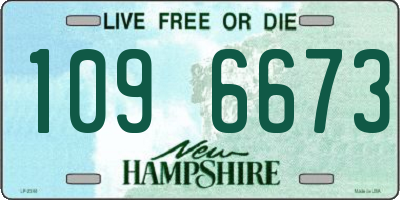 NH license plate 1096673