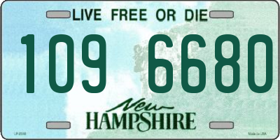 NH license plate 1096680