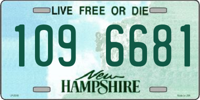 NH license plate 1096681