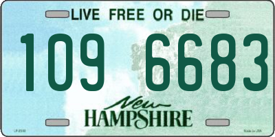 NH license plate 1096683