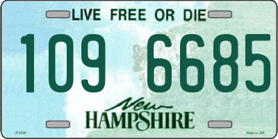 NH license plate 1096685