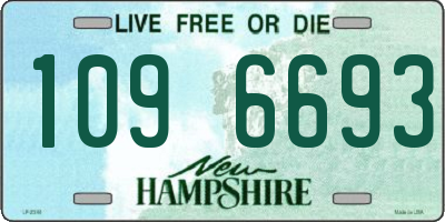 NH license plate 1096693