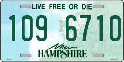 NH license plate 1096710