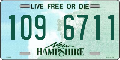 NH license plate 1096711
