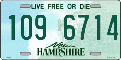 NH license plate 1096714