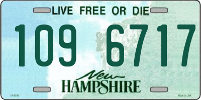 NH license plate 1096717