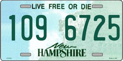 NH license plate 1096725