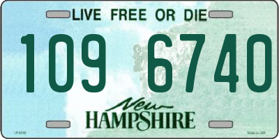 NH license plate 1096740