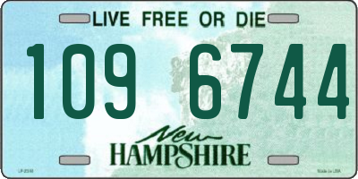 NH license plate 1096744
