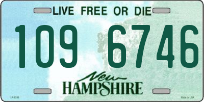 NH license plate 1096746