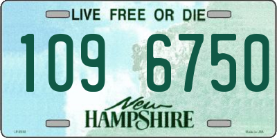 NH license plate 1096750