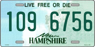 NH license plate 1096756