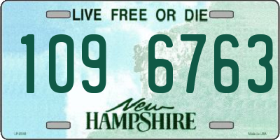 NH license plate 1096763