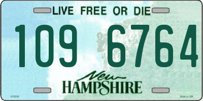 NH license plate 1096764