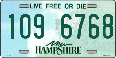 NH license plate 1096768
