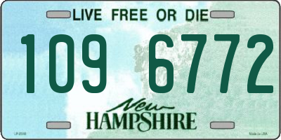 NH license plate 1096772