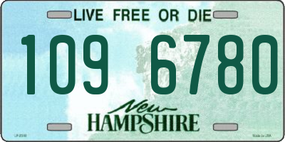 NH license plate 1096780