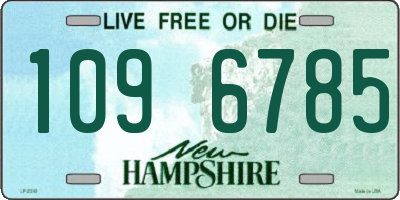 NH license plate 1096785