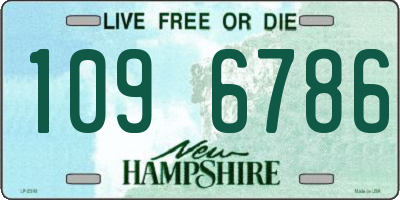 NH license plate 1096786