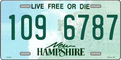 NH license plate 1096787
