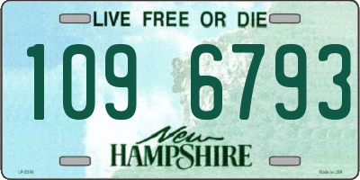 NH license plate 1096793
