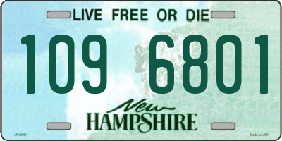 NH license plate 1096801