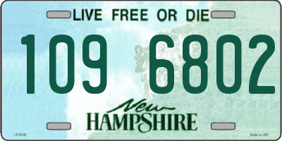 NH license plate 1096802