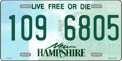 NH license plate 1096805