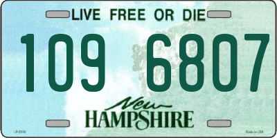 NH license plate 1096807
