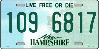NH license plate 1096817