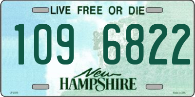NH license plate 1096822