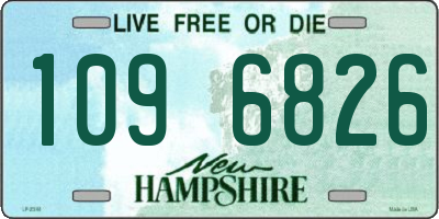 NH license plate 1096826