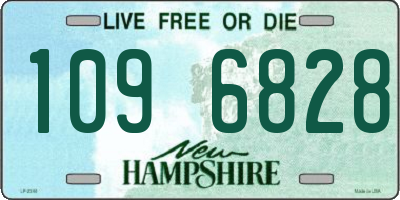 NH license plate 1096828