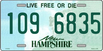 NH license plate 1096835