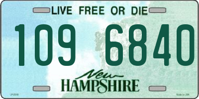 NH license plate 1096840