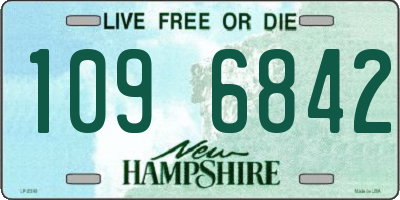 NH license plate 1096842