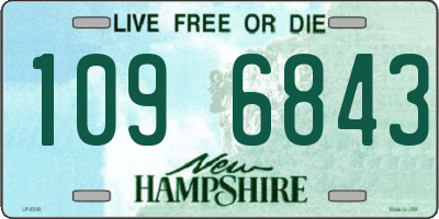 NH license plate 1096843