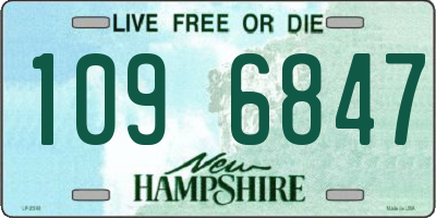 NH license plate 1096847