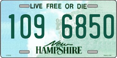 NH license plate 1096850