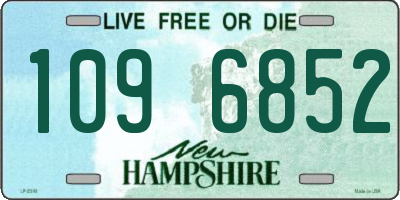 NH license plate 1096852