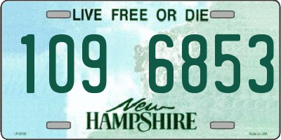 NH license plate 1096853