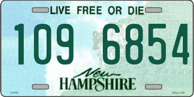NH license plate 1096854